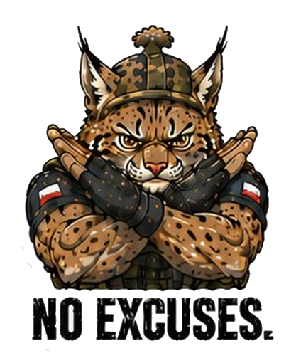 Naklejka Ryszard: NO EXCUSES