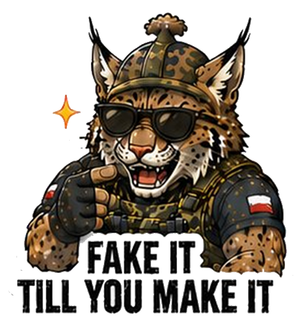 Naklejka Ryszard: FAKE IT TILL YOU MAKE IT